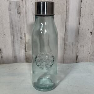Starbucks Made in SPAIN Recycled Glass Water Bottle Tumbler w/ Lid 20 oz